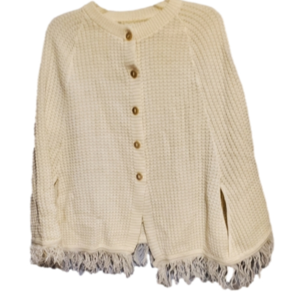 Empire Knit Shawl White - L - Picture 3 of 8